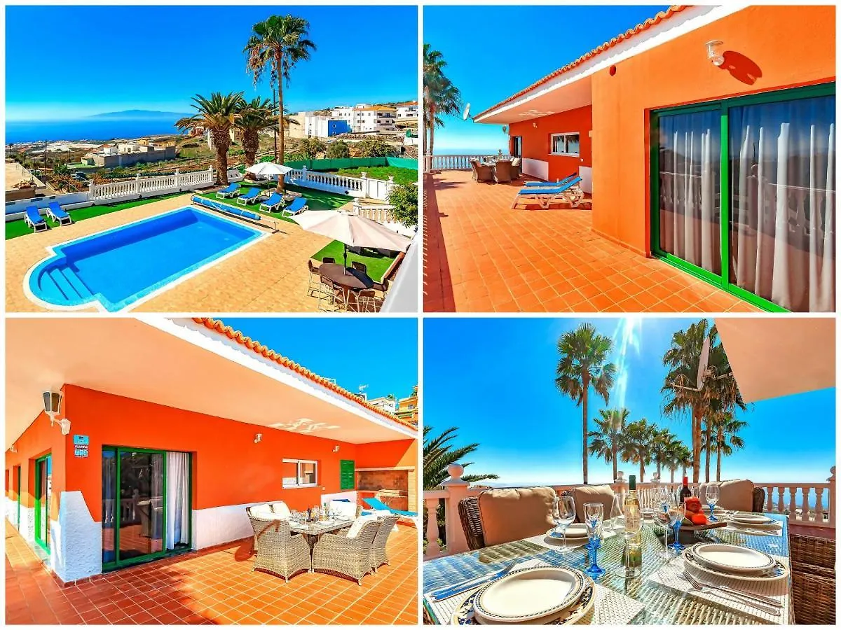 Villa Raquel With Private Pool And Sea View Los Menores 0*,  Spain